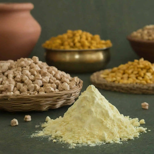 gram flour and peas
