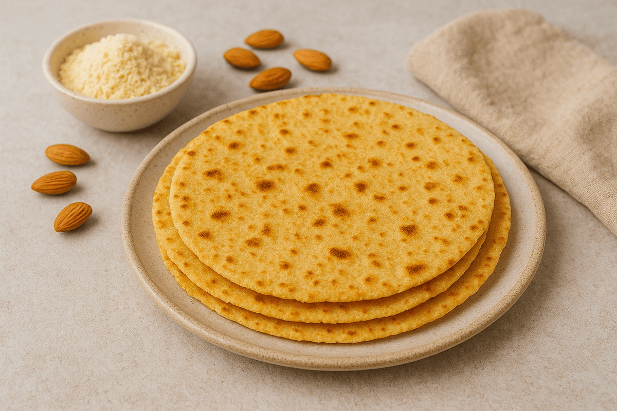 Almond Flour Keto Roti