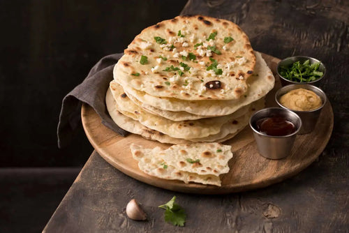 Rotis placed in a plate