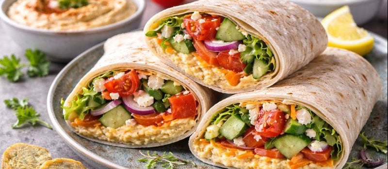 Hummus Wrap Recipe: Easy & Healthy Vegetarian Wrap