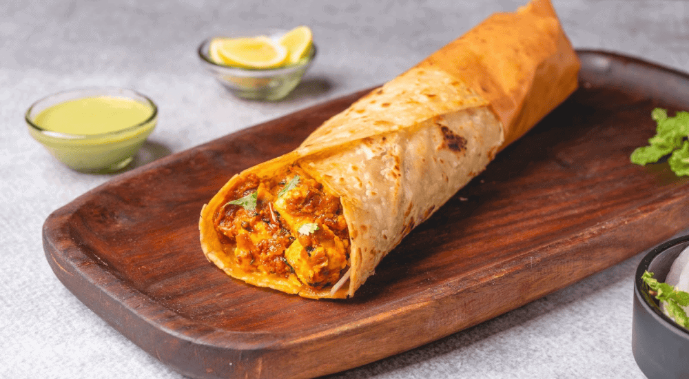 chicken tikka roll