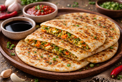 Chinese Paratha Recipe - How to Make Street-Style Chinese Paratha