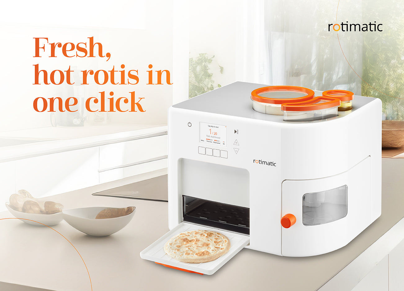 Rotimatic Plus - Hot, Fresh & Puffed Rotis in Just 90 Seconds